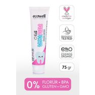 Ecowell 6 Ay Ve Sonrasına Uygun Florürsüz Organik 75 gr Çocuk Diş Macunu
