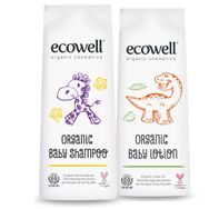 Ecowell Bebek Saç ve Vücut Şampuanı + Nemlendirici 2x300 ml Yüz ve Vücut Losyonu