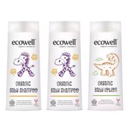 Ecowell Organik 2 Adet Bebek Şampuanı + Bebe Losyonu