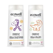 Ecowell Organik ve Vegan 2x300 ml Bebek Şampuanı + 2x300 ml Bebek Losyonu