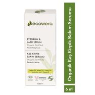 Ecowera 6 ml Organik Kaş Kirpik Serumu