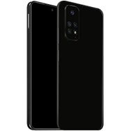Ecr Mobile Redmi Note 11 Pro ile Uyumlu Deri Desenli Siyah Arka Kaplama