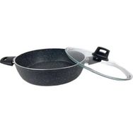 Eda ZK-022 Zetra 24 cm Gri Granit Basık Tencere