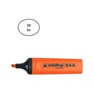 Edding 10'lu E-344 Turuncu Fosforlu Kalem