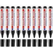 Edding 260 10'lu Paket Siyah Beyaz Yazı Tahtası Kalemi