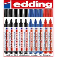 Edding 260 Seti 10 Adet Renkli Beyaz Tahta Kalemi