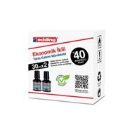 Edding Ekonomik Siyah 2x30 ml İkili Tahta Kalemi Mürekkebi