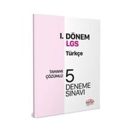 Editör LGS I. Dönem Türkçe Çözümlü 5 Deneme Sınavı