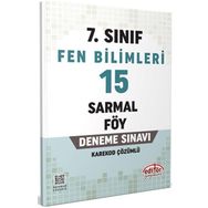 Editör Yayınları - 7. Sınıf Fen Bilimleri 15 Sarmal Föy Deneme Sınavı