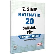 Editör Yayınları - 7. Sınıf Matematik 20 Sarmal Föy Deneme Sınavı
