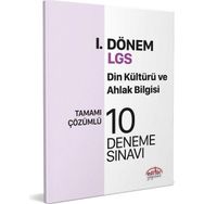 Editör Yayınları - 8. Sınıf LGS Din Kültürü ve Ahlak Bilgisi 1. Dönem 10 Deneme