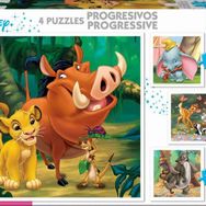 Educa 12 16 20 24 Parça Dumbo Bambi Lion King Jungle Book Puzzle