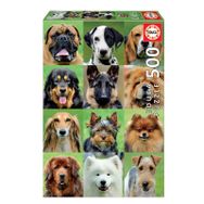 Educa 17963 500 Parça Dogs Collage Puzzle
