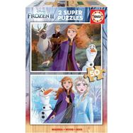 Educa 18086 Frozen 2 2 x 50 Parça Ahşap Puzzle