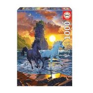 Educa 19025 1000 Parça Unicorns On The Beach Puzzle