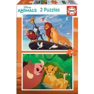 Educa 2x48 Parça The Lion King Puzzle