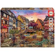 Educa 3000 Parça Fransa Colmar'da Kanal Manzarası Puzzle