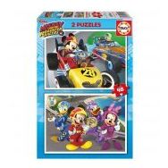 Educa Mickey Roadster Racers 2x48 Parça Çocuk Puzzle