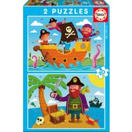 Educa Pirates 2x20 Parça Çocuk Puzzle