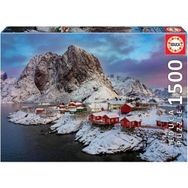 Educa Puzzle 1500 Parça Norveç Lotofen Adası Kış Manzarası