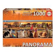 Educa Puzzle Cats On The Quay 1000 Parça Panorama Puzzle