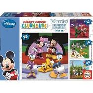 Educa13467 Mickey Mouse Club House Ahşap 2x9 Parça Puzzle