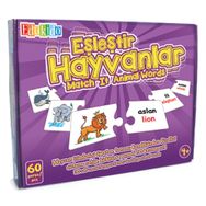 Edukido Hayvanlar EDU-1009 Mukavva Puzzle