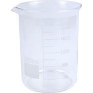 Edulab 2000 ml Kısa Form Cam Beherglas