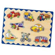 Edutoys Ahşap 8 Parça Puzzle Araçlar