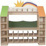 Edutoys Gökkuşağı ve Evimiz Ayakkabı ve Elbise Askılığı