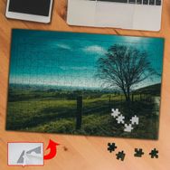 EE4E0 Baharda Bahçe Ağaçlar 240 Parça Puzzle Yapboz Tablo