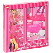 Efe Toys 221G-M Sweet Girl Market Arabalı Bebek Oyun Seti