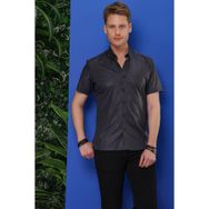 Efor Erkek GK 684 Slim Fit Antrasit Klasik Gömlek