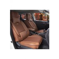 Egemenotoaksesuar Renault Latitude Lüks Deri Ön/Arka Set Tarçın Oto Koltuk Kılıfı