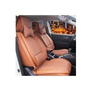 Egemenotoaksesuar Renault Megane 4 HB Lüks Deri Ön/Arka Set Tarçın Oto Koltuk Kılıfı