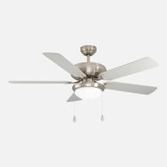 Eglo Ballina Çelik 5 Kanatlı 1XE27 Duy 132 cm Mat Nikel Tavan Vantilatörü