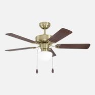 Eglo Cadız Çelik 5 Kanatlı 1XE27 Duy 106 cm Eski Pirinç Tavan Vantilatörü