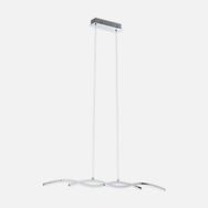 Eglo Lasana 2 Modern Tekli Led Çelik Dikdörtgen Sarkıt Avize
