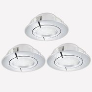 Eglo Pineda 6 W Led Duy 3 Adet Krom Yuvarlak Sıvaaltı Spot