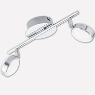 Eglo Salto 5.4 W Ledli 2 Adet Gümüş Yuvarlak Sıvaüstü Spot