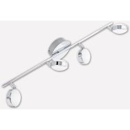 Eglo Salto 5.4 W Ledli Led Duy 4 Adet Gümüş Yuvarlak Sıvaüstü Spot