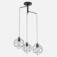 Eglo Streiton Modern 3'lü E27 Duy Çelik Yuvarlak Avize