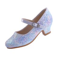 Eight KM EKM7015 Mary Jane Sparkle Glitter Yıldızlı Mavi Kız Yüksek Topuklu Ayakkabı