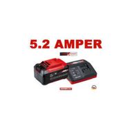 Einhell 18V Power X-Change 5.2 Ah Akü + Hızlı Şarj Cihazı 5,2 X