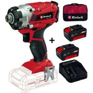 Einhell 2x4 Ah Starter Kit + Bez Çanta + TE-CI 18/1'li Akülü Darbeli Vidalama