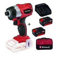 Einhell 2x4 Ah Starter Kit + Bez Çanta + TE-CI 18'li BL Akülü Darbeli Vidalama