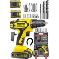 Eisenn 695CC Germany Tecnology Wars 58 V 8 Ah Çift Bakır Sargı Akülü Vidalama Matkap Yardımcı Set Hediye