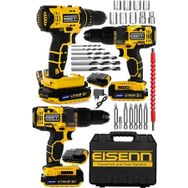 Eisenn Germany Technology S - Matıc 58 V 6 Ah Bakır Şanzıman Çit Akülü Prof Vidalama Matkap Yardımcı Setli
