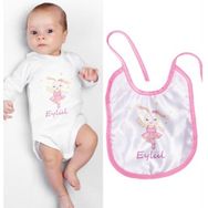 Ejoya 110120 Kişiye Özel Zıbın Önlük Bebek Hediye Seti