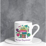 Ejoya 90665 Kişiye Özel En İyi Öğretmen Türk Kahvesi Fincanı